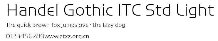 Handel Gothic ITC Std Light.ttf