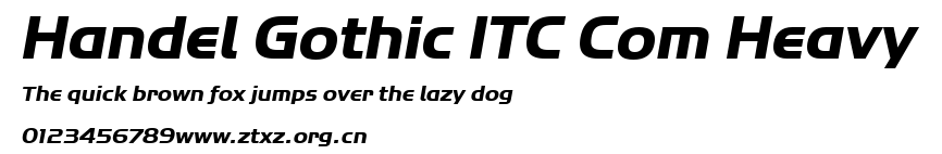 Handel Gothic ITC Com Heavy.ttf