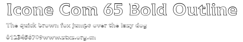 Icone Com 65 Bold Outline.ttf