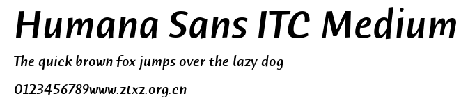Humana Sans ITC Medium.ttf