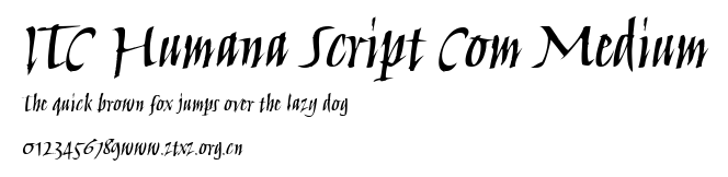 ITC Humana Script Com Medium.ttf