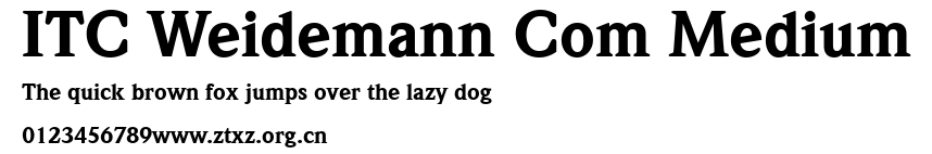 ITC Weidemann Com Medium.ttf