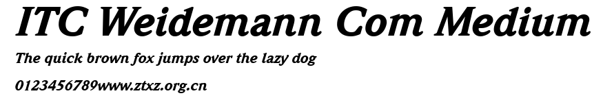 ITC Weidemann Com Medium.ttf
