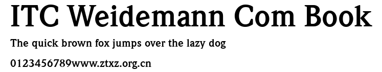 ITC Weidemann Com Book.ttf