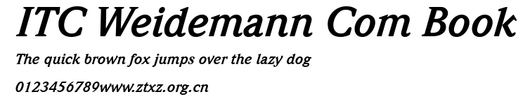 ITC Weidemann Com Book.ttf