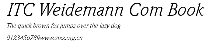 ITC Weidemann Com Book.ttf