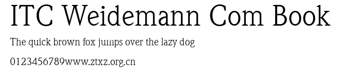 ITC Weidemann Com Book.ttf