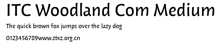 ITC Woodland Com Medium.ttf