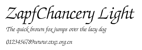 ZapfChancery Light.ttf