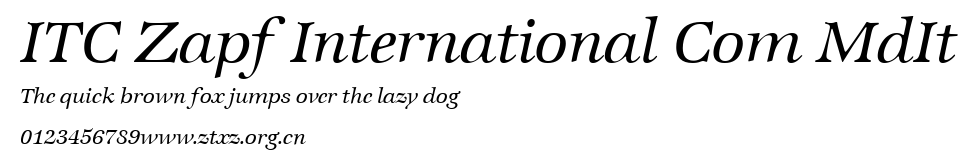 ITC Zapf International Com MdIt.ttf
