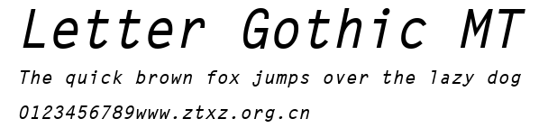 Letter Gothic MT.ttf