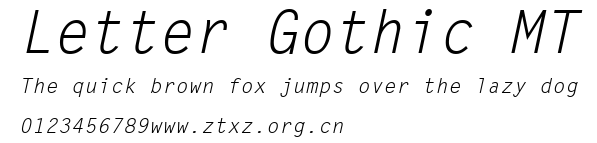 Letter Gothic MT.ttf