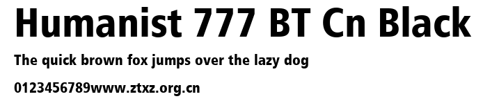 Humanist 777 BT Cn Black.ttf