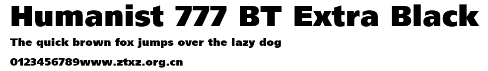 Humanist 777 BT Extra Black.ttf