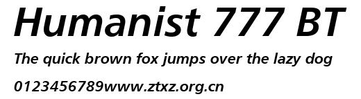 Humanist 777 BT.ttf