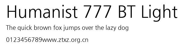 Humanist 777 BT Light.ttf