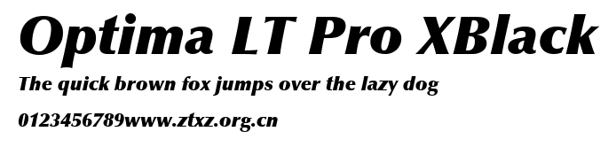 Optima LT Pro XBlack.ttf