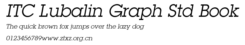 ITC Lubalin Graph Std Book.ttf