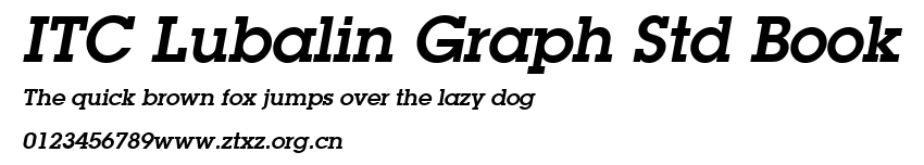 ITC Lubalin Graph Std Book.ttf