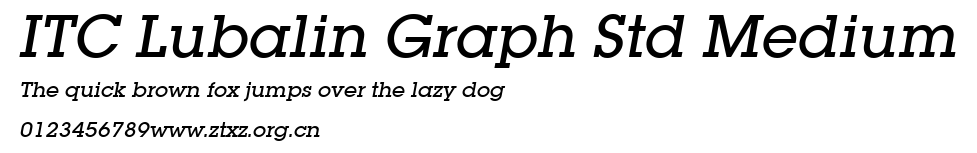 ITC Lubalin Graph Std Medium.ttf