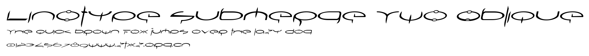 Linotype Submerge Two Oblique.ttf