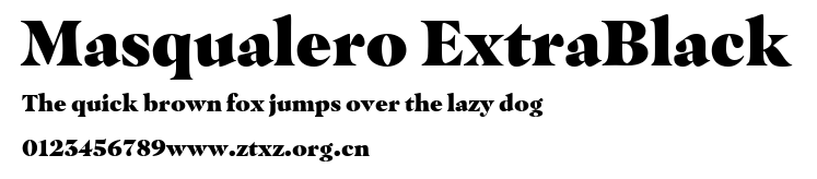 Masqualero ExtraBlack.ttf