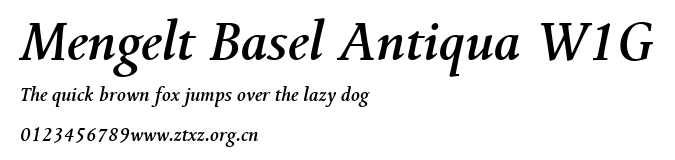 Mengelt Basel Antiqua W1G.ttf
