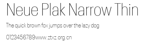 Neue Plak Narrow Thin.ttf