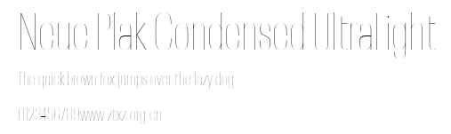 Neue Plak Condensed UltraLight.ttf