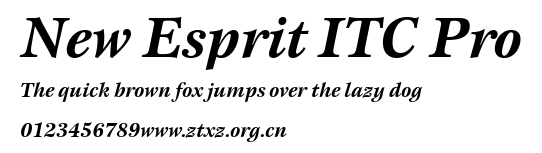 New Esprit ITC Pro.ttf