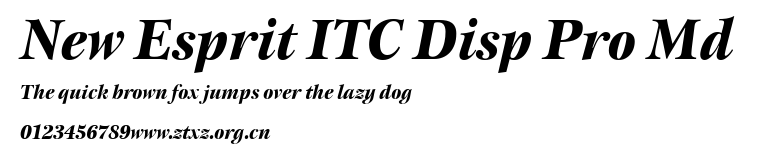 New Esprit ITC Disp Pro Md.ttf