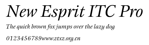 New Esprit ITC Pro.ttf