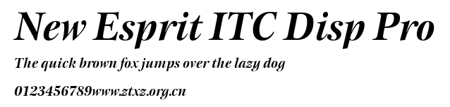New Esprit ITC Disp Pro.ttf