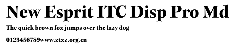 New Esprit ITC Disp Pro Md.ttf