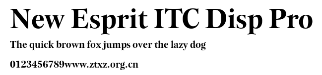 New Esprit ITC Disp Pro.ttf