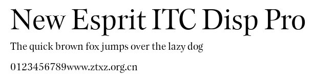 New Esprit ITC Disp Pro.ttf
