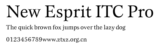 New Esprit ITC Pro.ttf