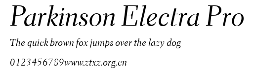 Parkinson Electra Pro.ttf