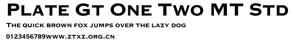 Plate Gt One Two MT Std.ttf