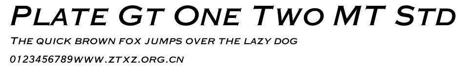 Plate Gt One Two MT Std.ttf