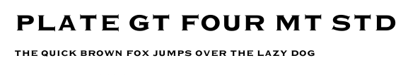 Plate Gt Four MT Std.ttf