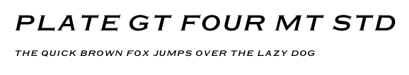 Plate Gt Four MT Std.ttf