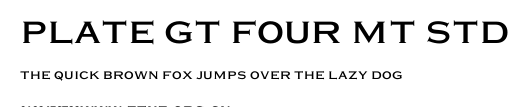 Plate Gt Four MT Std.ttf