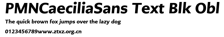 PMNCaeciliaSans Text Blk Obl.ttf