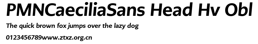 PMNCaeciliaSans Head Hv Obl.ttf