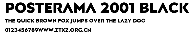 Posterama 2001 Black.ttf