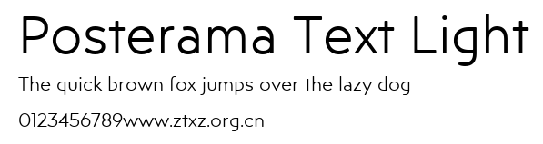 Posterama Text Light.ttf