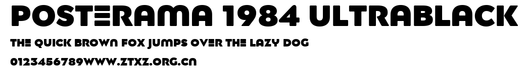 Posterama 1984 UltraBlack.ttf