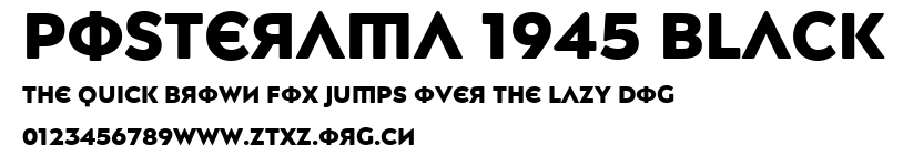 Posterama 1945 Black.ttf