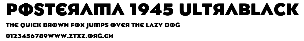 Posterama 1945 UltraBlack.ttf